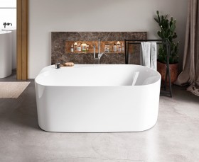 Baignoire îlot Le Mans Acrylique 150/170cm Hydromassage