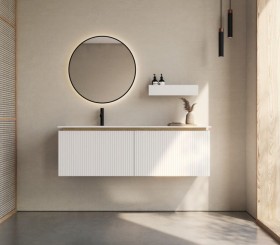 Ensemble meuble 3D et vasque Corian® | 2 tiroirs - 3903