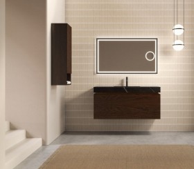 Ensemble meuble et vasque Hi-Macs® Marquina | 2 tiroirs - 3905 
