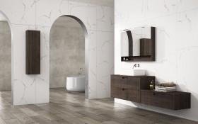 Lavabo À Poser + Meuble Suspendu en Wood Chêne Massif - 3 Tiroirs | 855