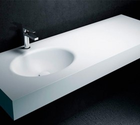 Plan Vasque CORIAN® OVAL