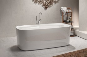 Baignoire îlot Lila Acrylique 150/170cm Hydromassage