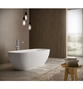 ALICEE Baignoire îlot en Solid Surface - 175cm