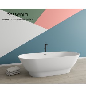 Baignoire îlot 150-165 BERKLEY  Solid Surface