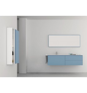 Plan Vasque CORIAN® + Meuble Suspendu en MDF - 3 Tiroirs | 3228