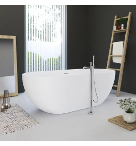 CAMILLE Baignoire îlot en Solid Surface - 170cm