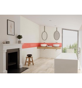 CARRELAGE RENNES WHITE 25x150cm REC 