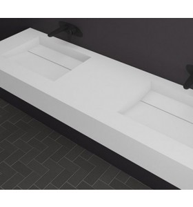 Double Vasque Corian® LYON detail