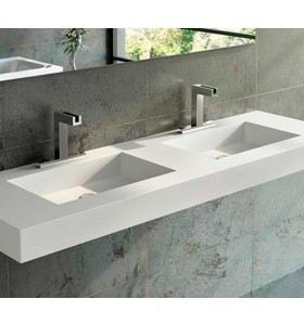 double plan vasque corian® Paris