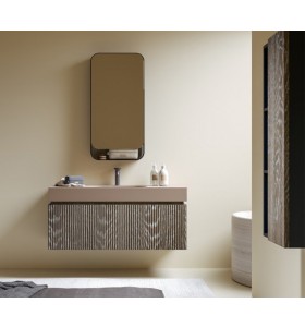 Ensemble 3D meuble et vasque Hi-Macs® | 2 tirois - 3907