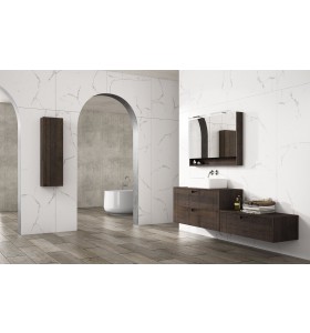 Lavabo À Poser + Meuble Suspendu en Wood Chêne Massif - 3 Tiroirs | 855