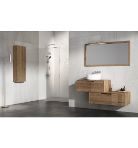 Lavabo À Poser + Meuble Suspendu Wood en Chêne Massif - 2 Tiroirs | 859