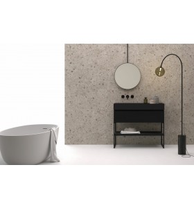 Meuble sur base Metállique en MDF + Vasque en Porcelaine | 3326