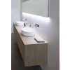 Meuble Suspendu en Wood Chêne Massif + Vasque à poser CORIAN® detail