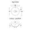 Vasque corian® purity plane