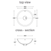 Vasque corian® purity plane