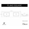 double plan vasque corian® Paris plane