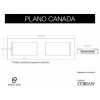 Plan Vasque CORIAN® CANADA PLANE