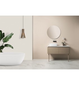 Meuble sur pieds en Bois de Chêne + Plan Vasque CORIAN® 3236
