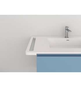 Plan Vasque CORIAN® + Meuble Suspendu en MDF - 3 Tiroirs | 3228