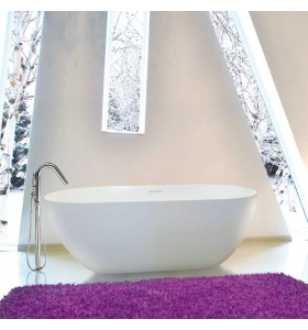 CAMILLE Baignoire îlot en Solid Surface - 170cm