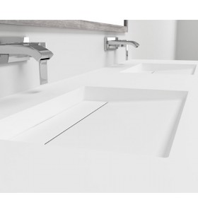 Double Vasque Corian® LYON detail 2
