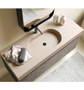 Ensemble 3D meuble et vasque Hi-Macs® | 2 tirois - 3907