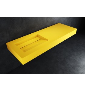 Hi-Macs® Banana - Vasque suspendu LYON sur mesure