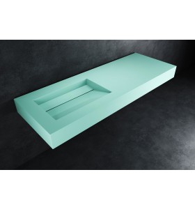 Hi-Macs® Emerald - Vasque suspendu LYON sur mesure