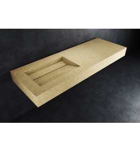 Hi-Macs® Peanut Butter - Vasque suspendu LYON sur mesure
