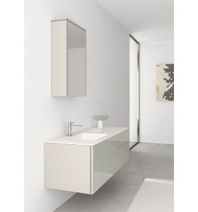 Plan Vasque CORIAN® + Meuble Suspendu en MDF - 3 Tiroirs | 3237
