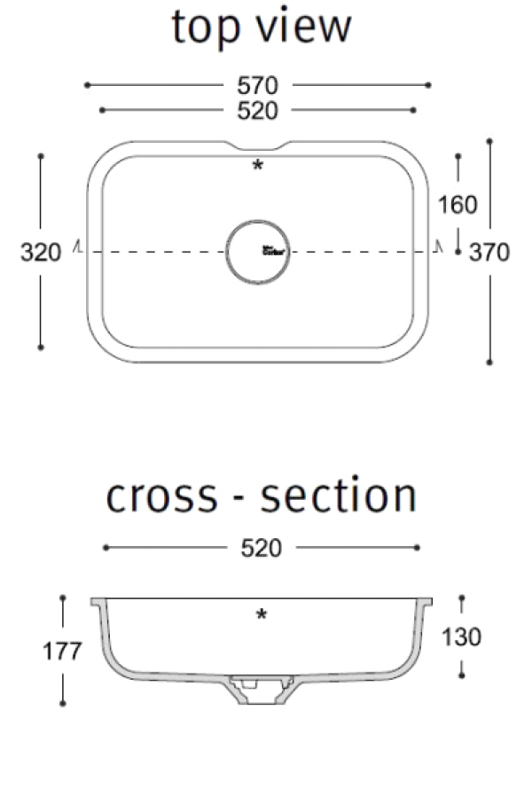 plan vasque corian serenity