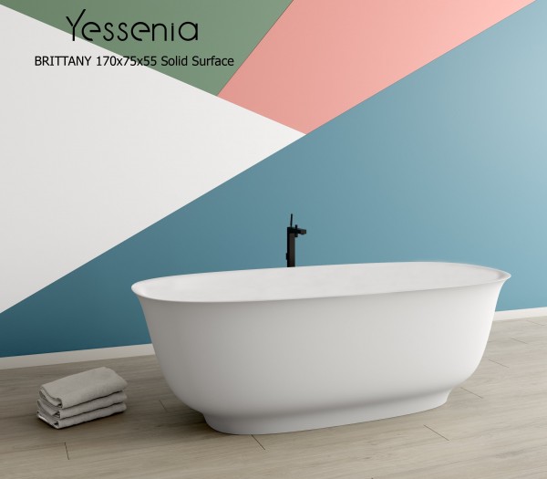 Baignoire îlot 170 BRITTANY Solid Surface