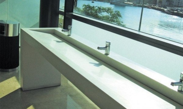 Plan Vasque CORIAN® CONTRACT  DETAIL 2