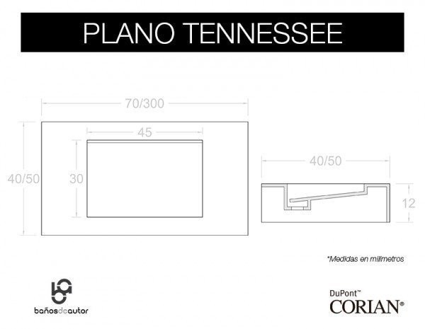 vasque corian® Toulouse plane