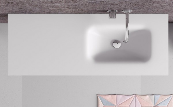 Plan Vasque CORIAN® NEVADA droite